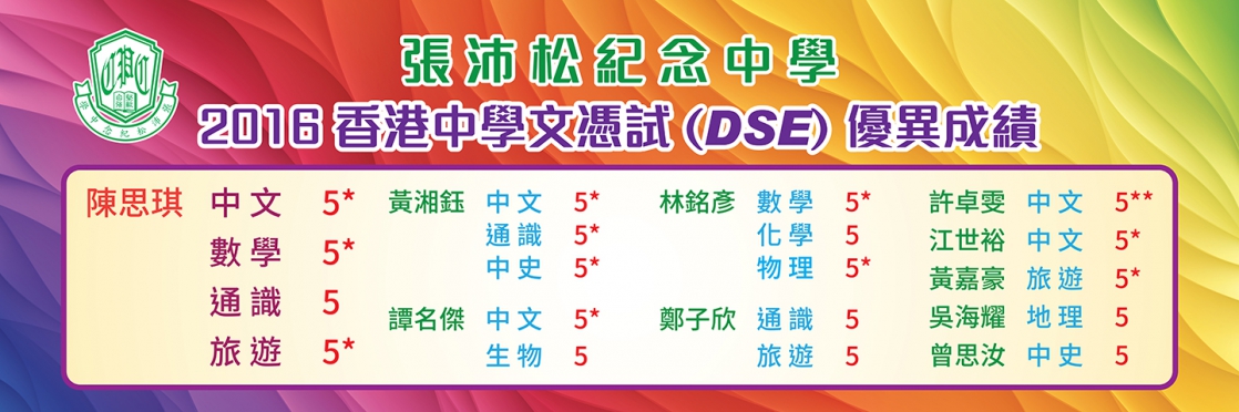 2016 香港中學文憑試(DSE)優異成績
